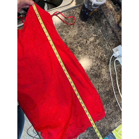 Hello Molly NEW Size 8 Run Away with Me Red Lace Mini Dress - Picture 12 of 12